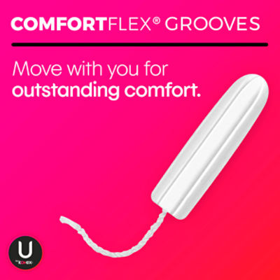 U by Kotex Click Compact Regular Unscented Tampons, 16 count - ShopRite