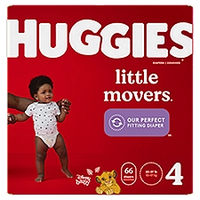 Huggies Diapers Size 4 22-37 lb, 66 Each