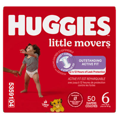Huggies Little Movers Disney Baby Diapers, Size 6, Over 35 lb, 50 Count Image 7 of 14