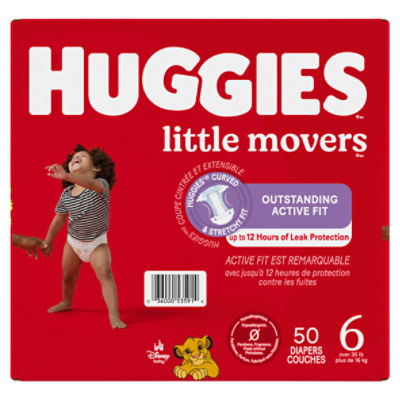 Huggies Little Movers Disney Baby Diapers, Size 6, Over 35 lb, 50 Count Image 8 of 14