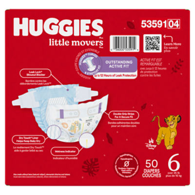 Huggies Little Movers Disney Baby Diapers, Size 6, Over 35 lb, 50 Count Image 9 of 14