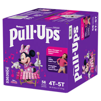 Pull-Ups Girls' Potty Training Pants, 4T-5T (38-50 lbs), 21 ct - Foods Co.