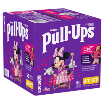 Huggies Pull-Ups Disney Junior Minnie Potty Training Pants, Size 4T-5T, 38-50 lbs, 56 Count Image 11 of 13