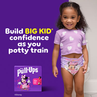 Huggies Pull-Ups Disney Junior Minnie Potty Training Pants, Size 4T-5T, 38-50 lbs, 56 Count Image 4 of 13