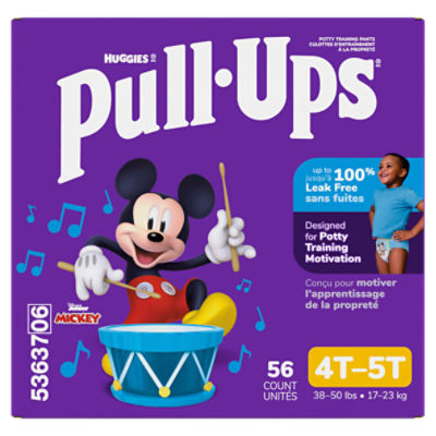 Huggies Pull-Ups Disney Junior Mickey Potty Training Pants, Size 4T-5T, 38-50 lbs, 56 Count Image 15 of 15