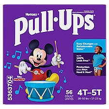 Pull-Ups Training Pants Mickey 4T-5T 38-50 lbs, 56 Each