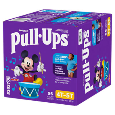 Huggies Pull-Ups Disney Junior Mickey Potty Training Pants, Size 4T-5T, 38-50 lbs, 56 Count Image 12 of 15
