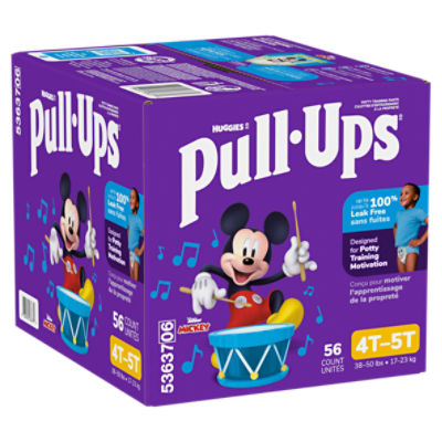 Huggies Pull-Ups Disney Junior Mickey Potty Training Pants, Size 4T-5T, 38-50 lbs, 56 Count Image 13 of 15