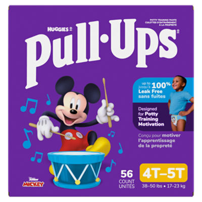 Huggies Pull-Ups Disney Junior Mickey Potty Training Pants, Size 4T-5T, 38-50 lbs, 56 Count Image 9 of 15