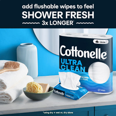 Cottonelle Ultra Clean Toilet Paper Strong Toilet Tissue Mega