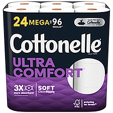 Cottonelle Ultra Comfort Toilet Paper Strong Toilet Tissue Mega Rolls, 64.32 Each