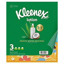 Kleenex Sootihng Lotion Tissues with Coconut Oil, Aloe & Vitamin E, 120 Each