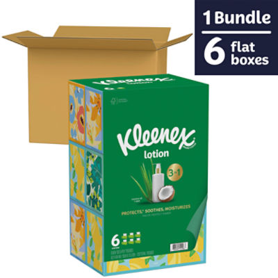 Kleenex Lotion 3 in 1 Coconut Oil + Aloe Tissues, 720 count