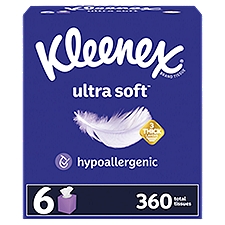 Kleenex Ultra Soft Facial Tissues Cube Boxes 3 Ply