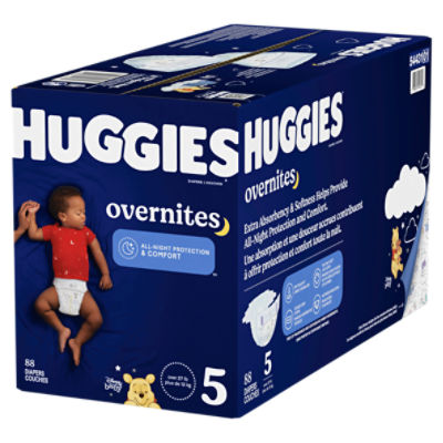 Huggies Overnites Nighttime Baby Diapers Size 5