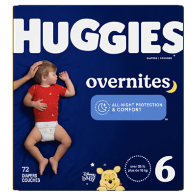 Huggies Overnites Nighttime Baby Diapers Size 6