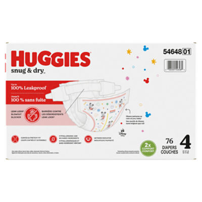 Huggies snug & dry best sale baby diapers size 4