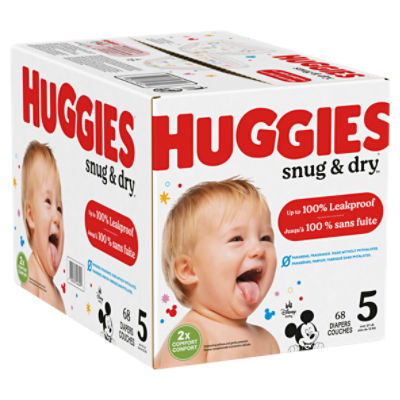Save on Huggies Snug & Dry Size 5 Diapers 27+ lbs Order Online Delivery