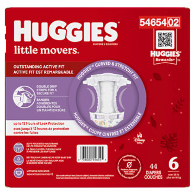 Huggies Little Movers Size 6 NEW DESIGNS 