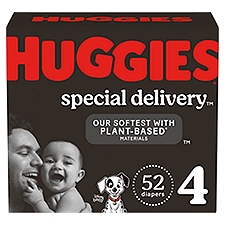 HUGGIES Special Delivery Diapers, Size 4, 22-37 lb, 52 count