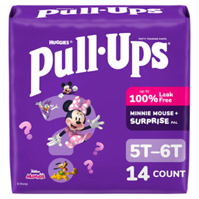 Huggies Pull-Ups Disney Jr. Minnie Potty Training Pants, Size 5T-6T, 46-60 lbs, 14 Count