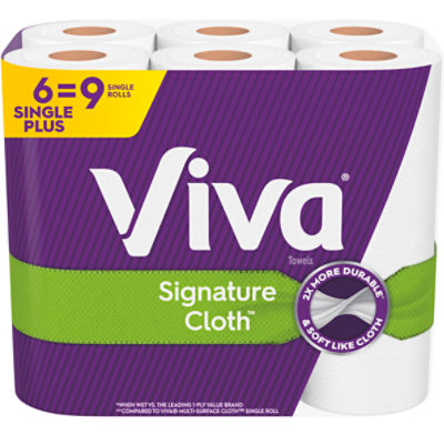 Viva Signature Cloth Paper Towels, ChooseASheet Big Rolls