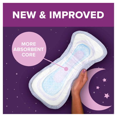 Poise Overnight Postpartum Incontinence Pads, Ultimate Absorbency