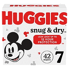 Huggies Snug & Dry Diapers, Size 7, Over 41 lb, 42 count