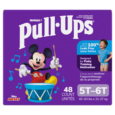 Huggies Pull-Ups Disney Junior Mickey Potty Training Pants, Size 5T-6T, 46-60 lbs, 48 Count Image 15 of 15