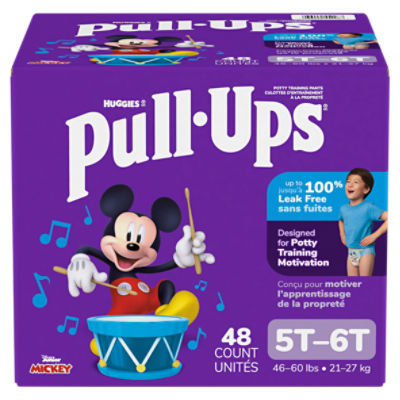 Huggies Pull-Ups Disney Junior Mickey Potty Training Pants, Size 5T-6T, 46-60 lbs, 48 Count Image 11 of 15