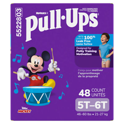 Huggies Pull-Ups Disney Junior Mickey Potty Training Pants, Size 5T-6T, 46-60 lbs, 48 Count Image 9 of 15