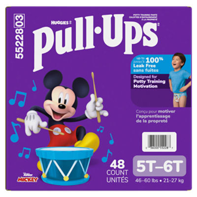Huggies Pull-Ups Disney Junior Mickey Potty Training Pants, Size 5T-6T, 46-60 lbs, 48 Count Image 14 of 15