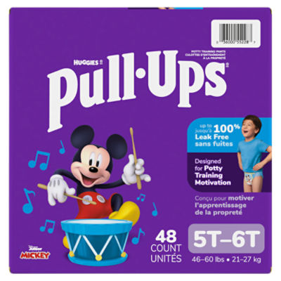 Huggies Pull-Ups Disney Junior Mickey Potty Training Pants, Size 5T-6T, 46-60 lbs, 48 Count Image 13 of 15