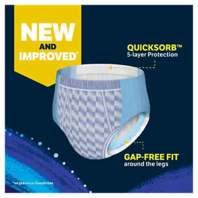 Goodnites Boys Bedwetting Underwear, Sizes 14-20, XL, 95-140+ lbs