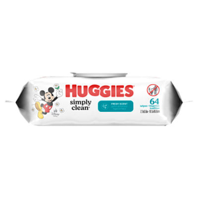 Huggies Simply Clean Fresh Scent Wipes, 64 count