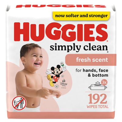 Huggies Simply Clean Fresh Scent Wipes, 192 Count