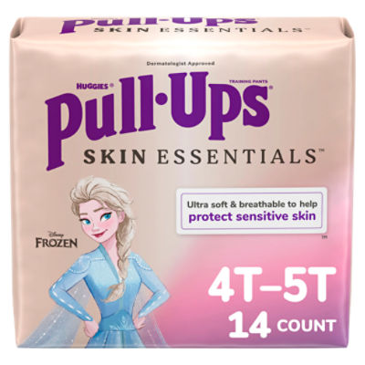 Pull-Ups Girls' Skin Essentials Training Pants 4T-5T (38-50 lbs), 14 Each