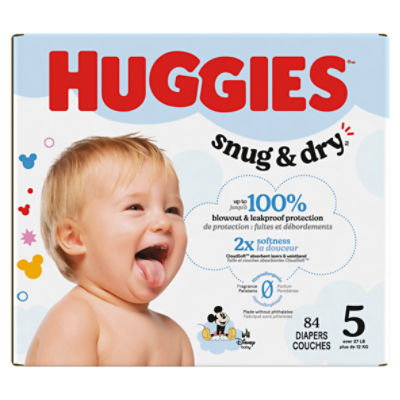 Huggies Snug & Dry Diapers, Size 5, Over 27 lb, 84 Count Image 13 of 13