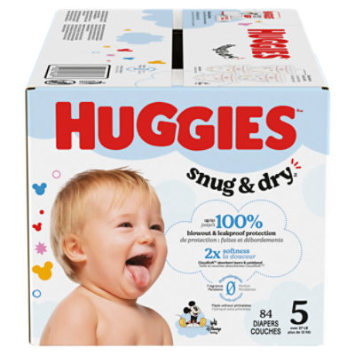 Huggies Snug & Dry Diapers, Size 5, Over 27 lb, 84 Count Image 10 of 13