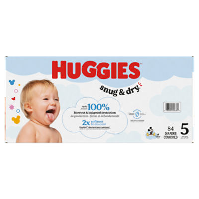 Huggies Snug & Dry Diapers, Size 5, Over 27 lb, 84 Count Image 8 of 13