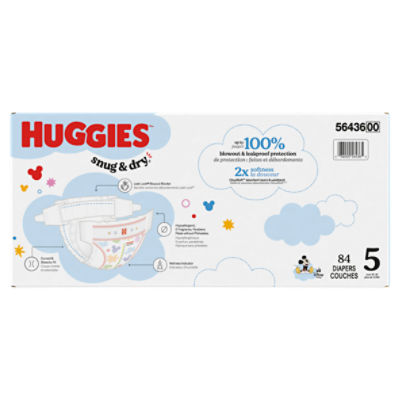 Huggies Snug & Dry Diapers, Size 5, Over 27 lb, 84 Count Image 9 of 13