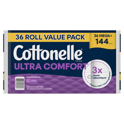 Cottonelle Ultra Comfort Toilet Paper Rolls, 36 count