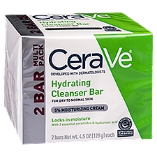 CeraVe Hydrating Cleanser Bar, 9 Ounce