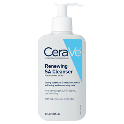 CeraVe Renewing SA Cleanser for Normal Skin, 8 fl oz