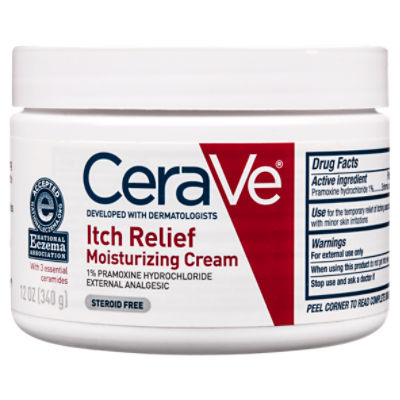 CeraVe Itch Relief Moisturizing Cream, 12 oz - Fairway