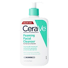 CeraVe Foaming Facial Cleanser Value Size, 16 fl oz