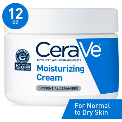 CeraVe 3 Essential Ceramides Moisturizing Cream, 12 oz