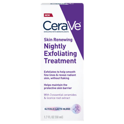 CeraVe Skin Renewing Nightly Exfoliating Treatment, 1.7 fl oz