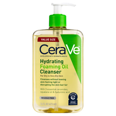 CeraVe Hydrating Foaming Oil Cleanser, 16 fl oz ShopRite