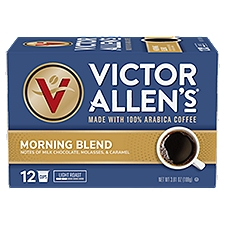 Victor Allen's Coffee Morning Blend Light Roast Coffee, 12 count, 3.81 oz